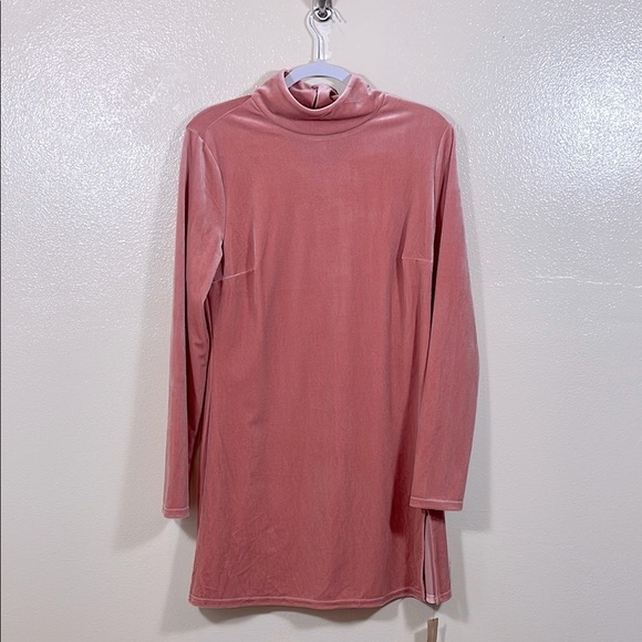 REFORMATIOM Pink Velvet Long Sleeve Dress size XL - Picture 2 of 9